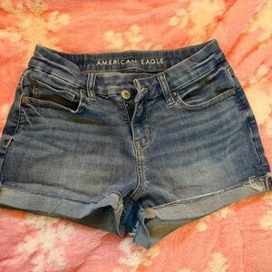 American Eagle Outfitters Women's Classic Blue Jean Shorts
